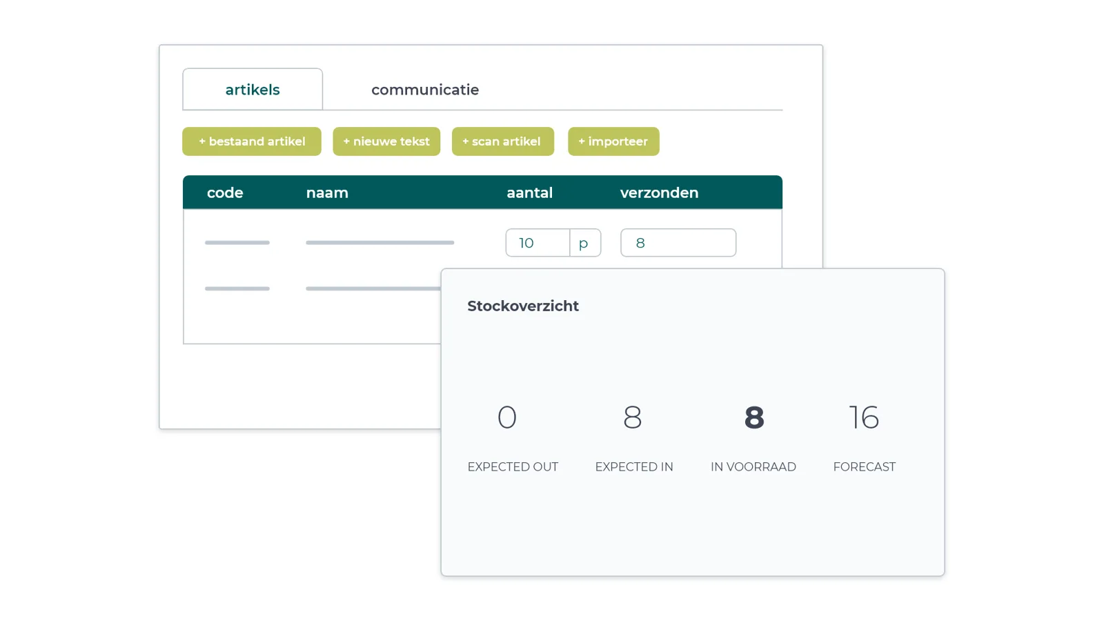 Stockoverzicht